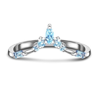 انگشتر طلای سفید 9K / 10K / 14K / 18K برش الماس زمرد طبیعی