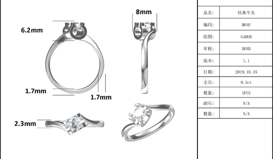RD 4MM ذوزنقه ای سفید Moissanite 9K حلقه نقره ای CZ جواهرات عروسی مینیمالیست