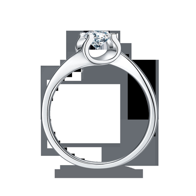 RD 4MM ذوزنقه ای سفید Moissanite 9K حلقه نقره ای CZ جواهرات عروسی مینیمالیست